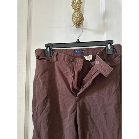 Dockers Stretch women’s size 14 long brown pants - Picture 3 of 8